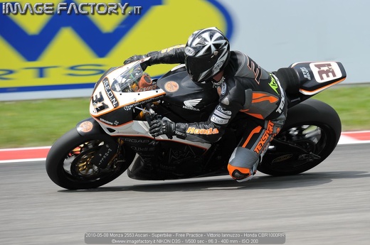 2010-05-08 Monza 2553 Ascari - Superbike - Free Practice - Vittorio Iannuzzo - Honda CBR1000RR
